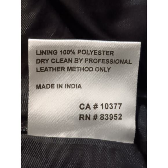 VINTAGE MARGARET GODFREY Moto Leather Pants FLAWED Read Description Size 6 Black - Picture 8 of 10